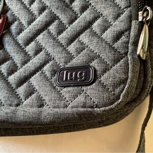 Lug Quilted Crossbody Bag in Dark Gray